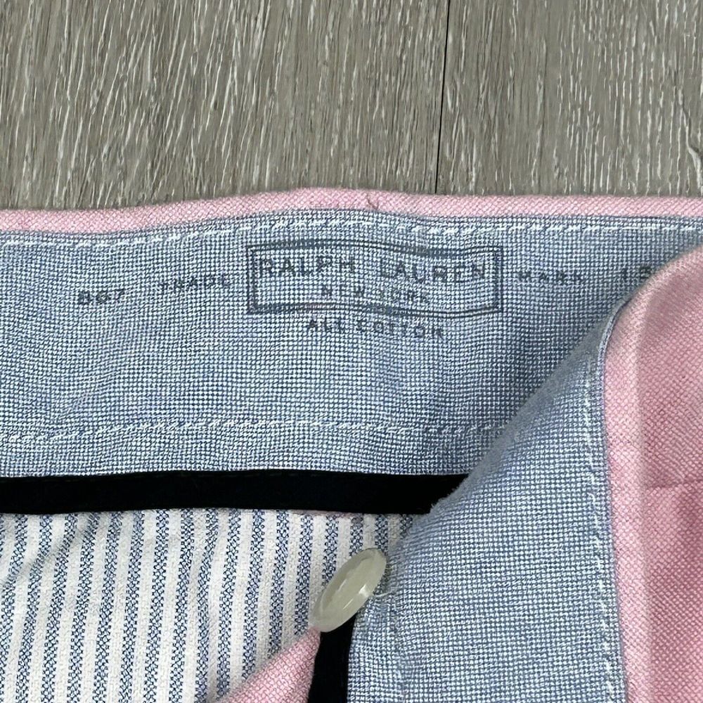 Polo Ralph Lauren Classic Fit Pink Chino Shorts Cotton Twill MENS 34 Need Washed - Picture 2 of 9